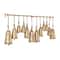 Brass Metal Bohemian Decorative Cow Bell, 48" x 5" x 28"